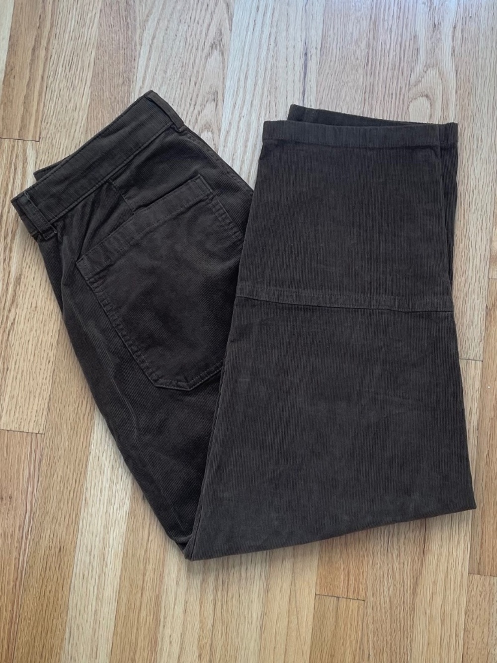 Everlane Utility Barrel Pants in Brown Corduroy Size 8